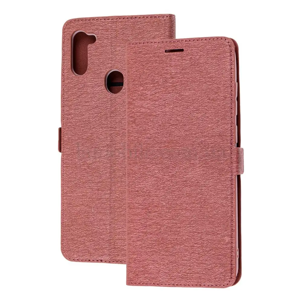 Чехол книжка для Samsung Galaxy A11 / M11 Side Magnet бордовый