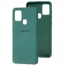 Чохол для Samsung Galaxy A21s (A217) Silicone Full зелений / pine green