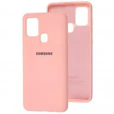 Чохол для Samsung Galaxy A21s (A217) Silicone Full світло-рожевий