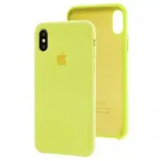 Чехол Silicone для iPhone X / Xs case mellow yellow