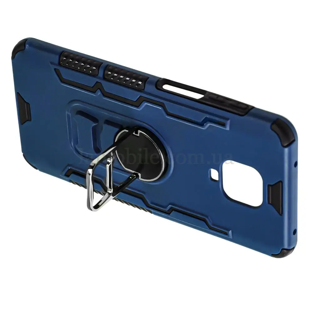 Чехол для Xiaomi Redmi Note 9s / 9 Pro Beer Ring for Magnet синий