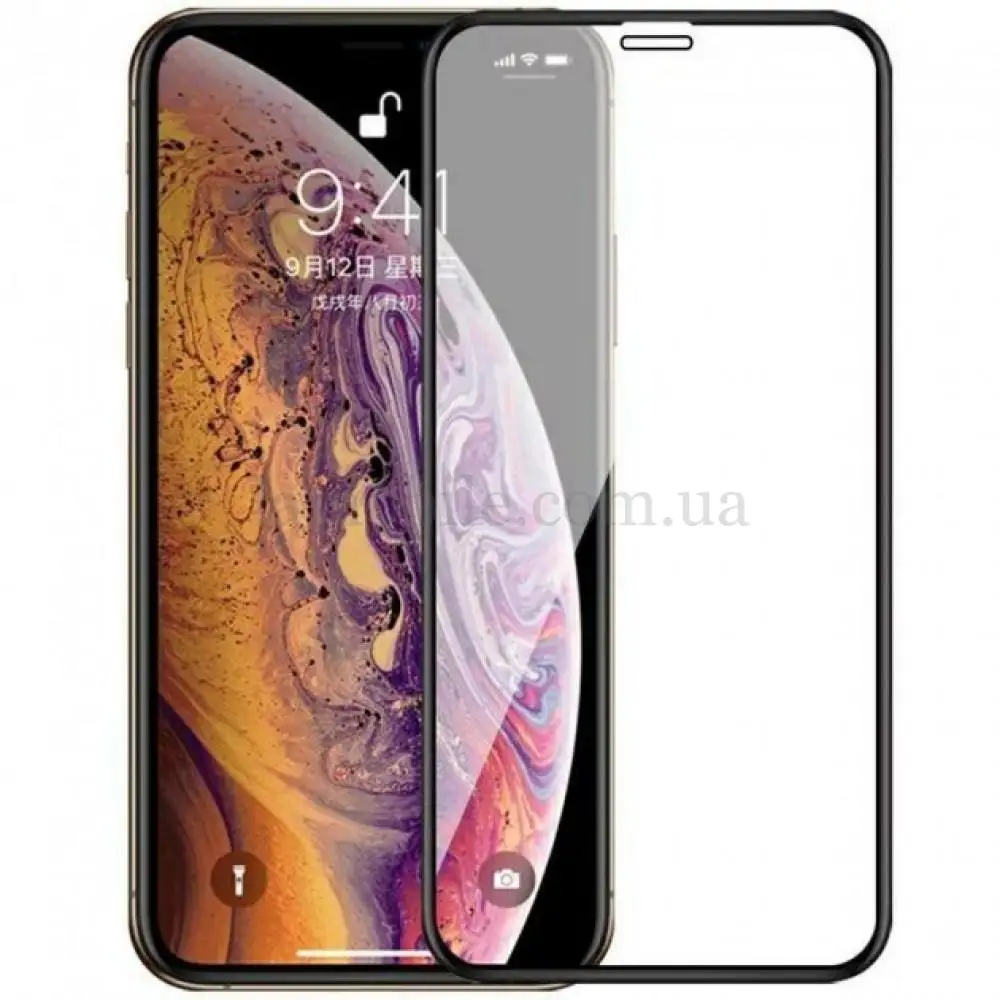 Захисне скло 9H Premium для iPhone X/Xs/11 Pro Zifriend чорне
