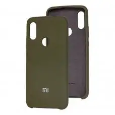 Чехол для Xiaomi Redmi 7 Silky Soft Touch оливковый