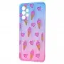 Чохол для Samsung Galaxy A52 Wave Sweet blue / pink / ice-cream
