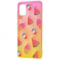 Чехол для Samsung Galaxy A71 (A715) Wave Sweet red/ yellow / watermelon