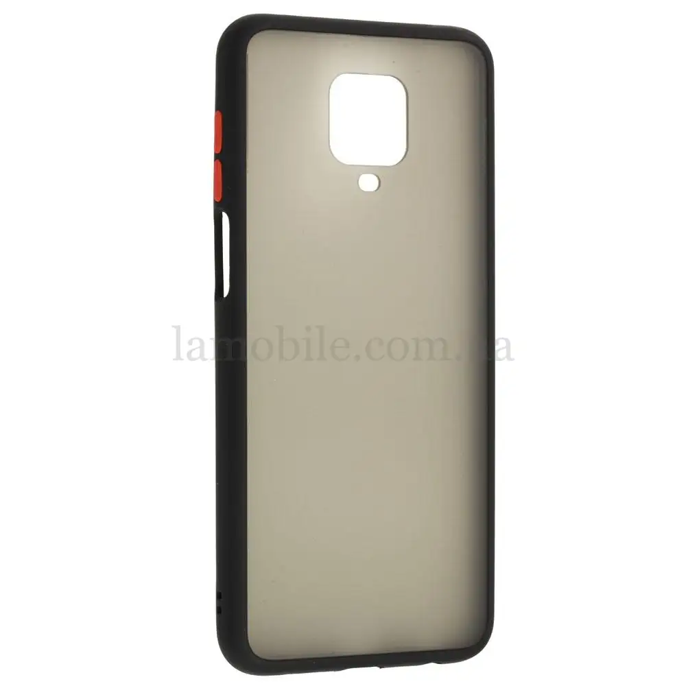Чехол для Xiaomi Redmi Note 9s / 9 Pro LikGus Maxshield черно красный