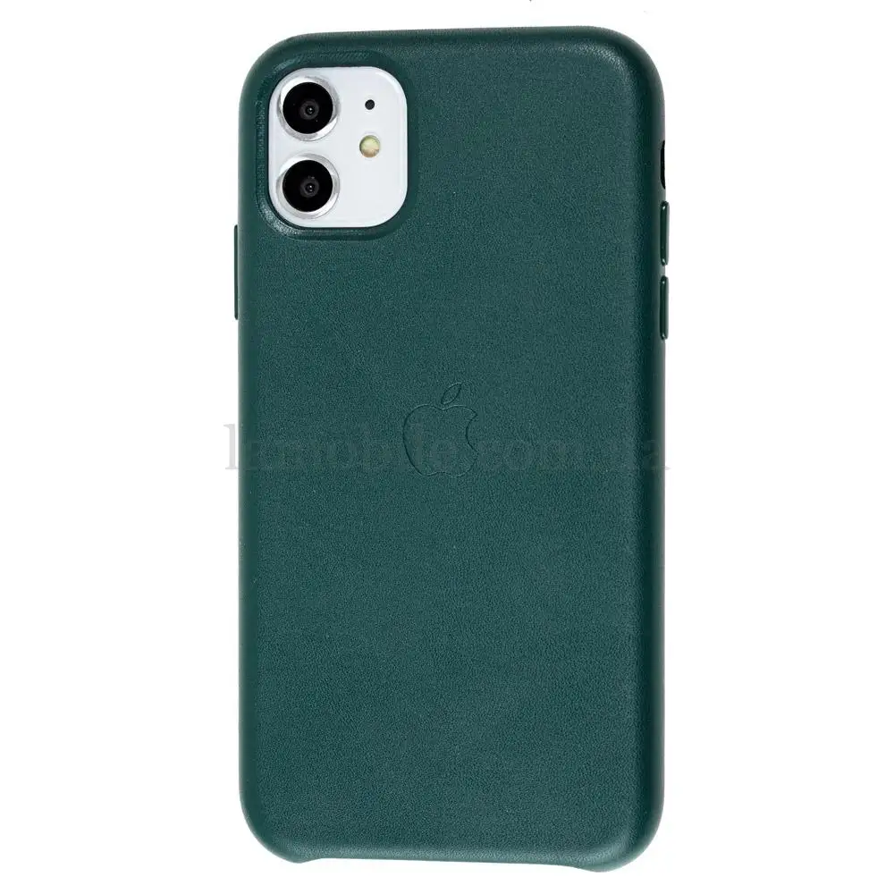 Чохол для iPhone 11 Leather classic "forest green"