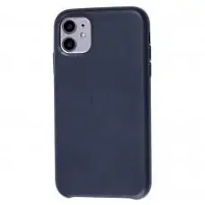 Чехол для iPhone 11 Leather classic "midnight blue"