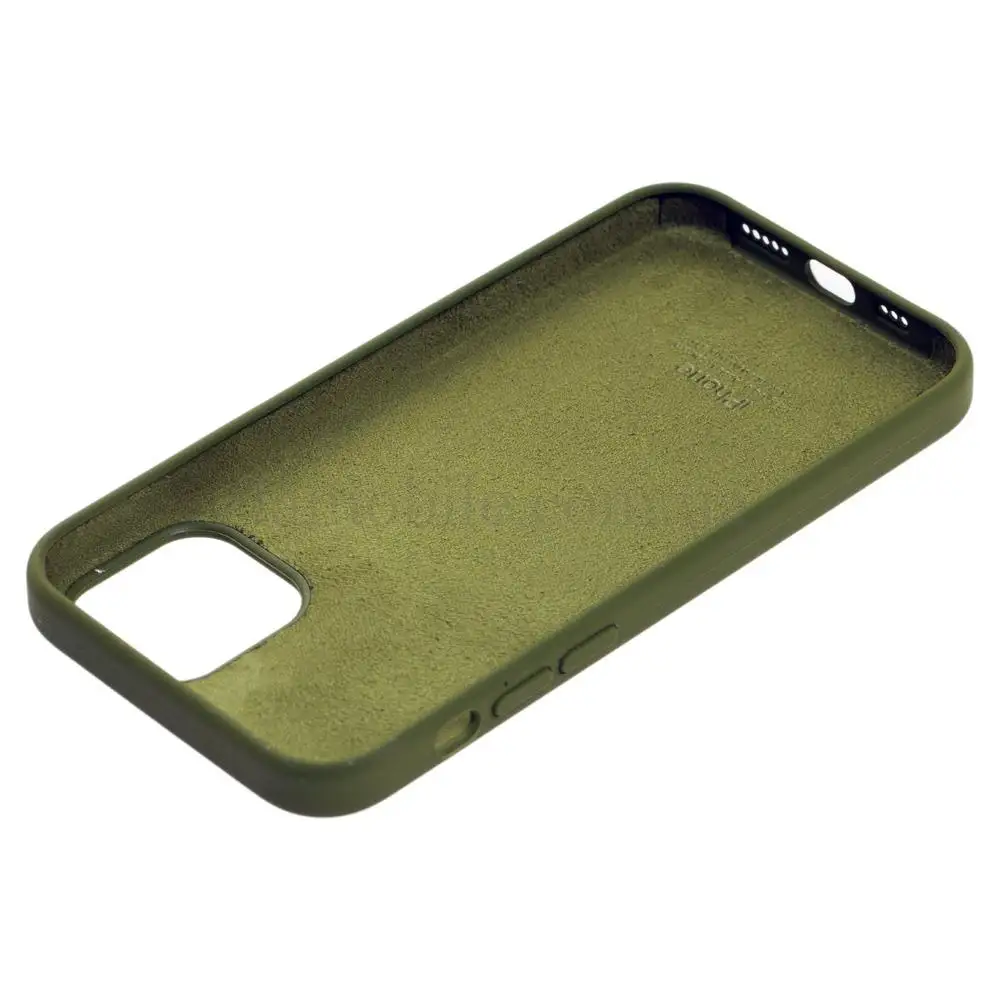 Чохол для iPhone 12 mini Silicone Full army green