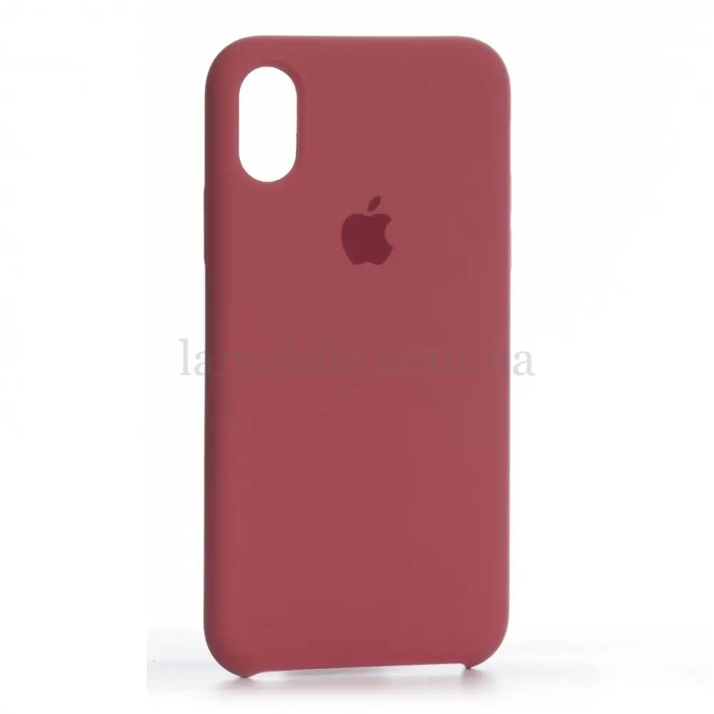 Чохол для iPhone X Silicone case камелія