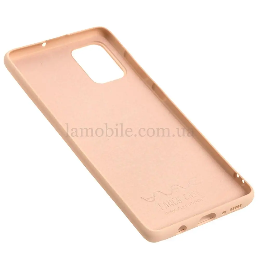 Чехол для Samsung A71 (A715) Wave Fancy cats with a mask / pink sand