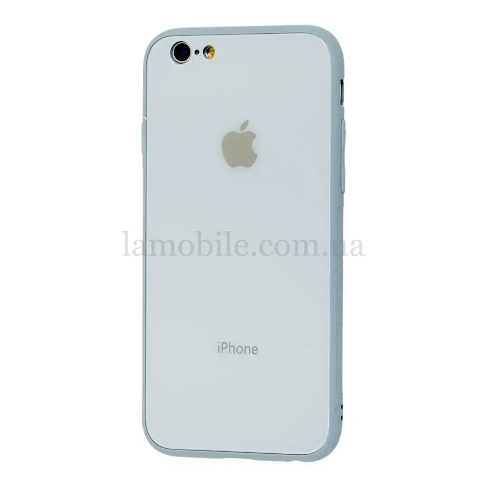 Чохол New glass для iPhone 6 / 6s синій туман