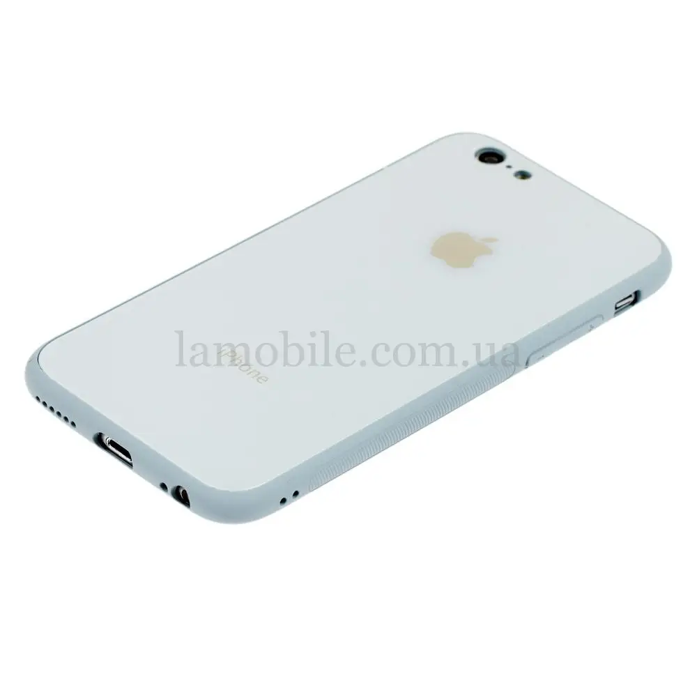 Чохол New glass для iPhone 6 / 6s синій туман