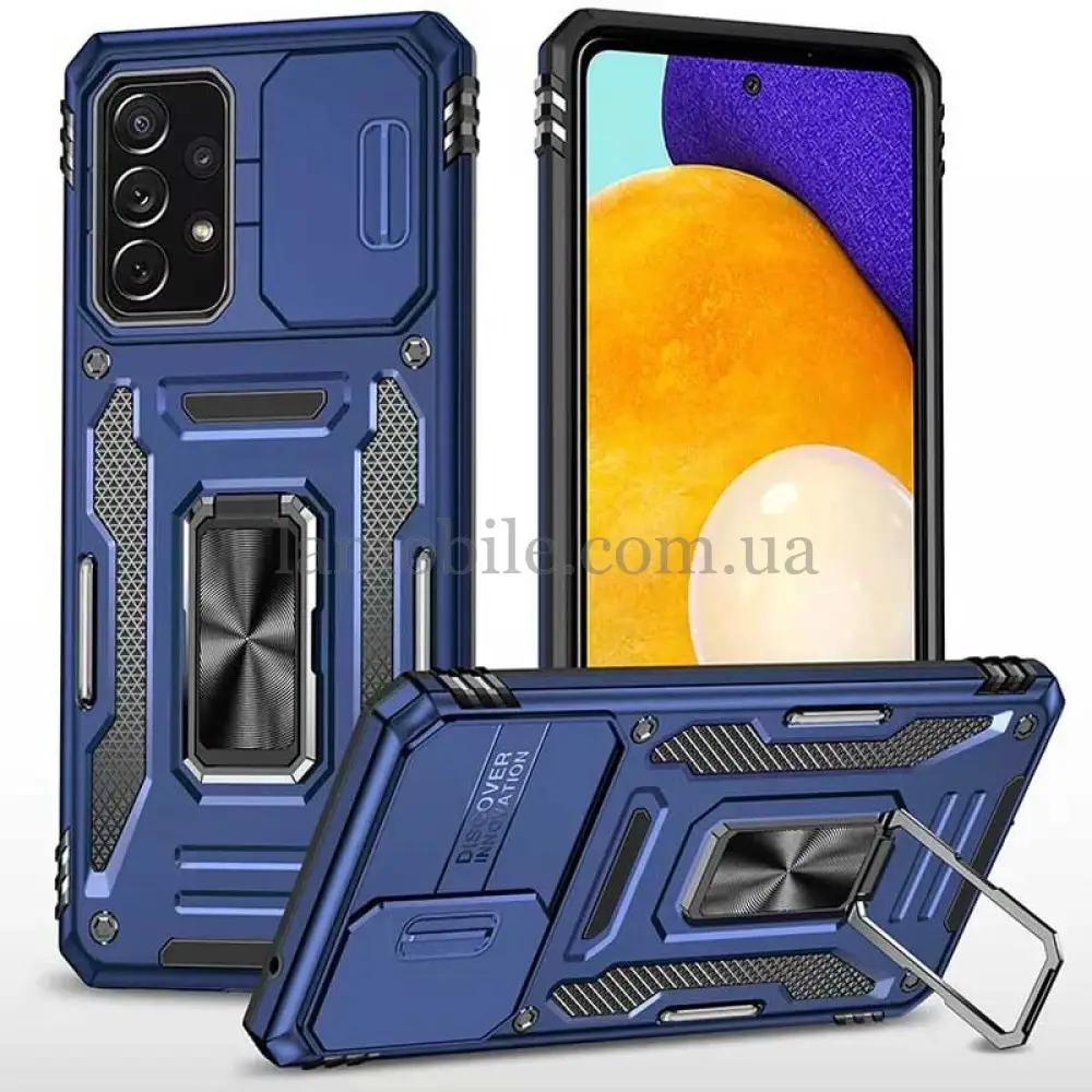 Чохол для Samsung Galaxy A53 (A536) Camshield Army Ring синій / navy