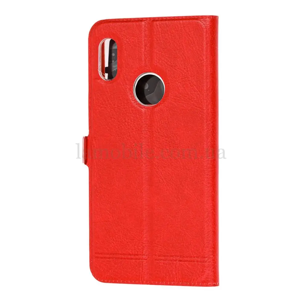 Чохол книжка для Xiaomi Redmi Note 5 / Note 5 Pro Rock з двома вікнами червоний