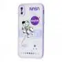 Чохол для iPhone Xs Max Picture shadow matte space nasa / light purple