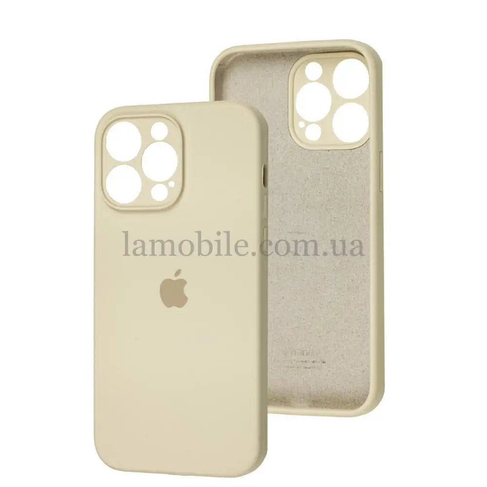 Чехол для iPhone 14 Pro Max Square Full camera antique white