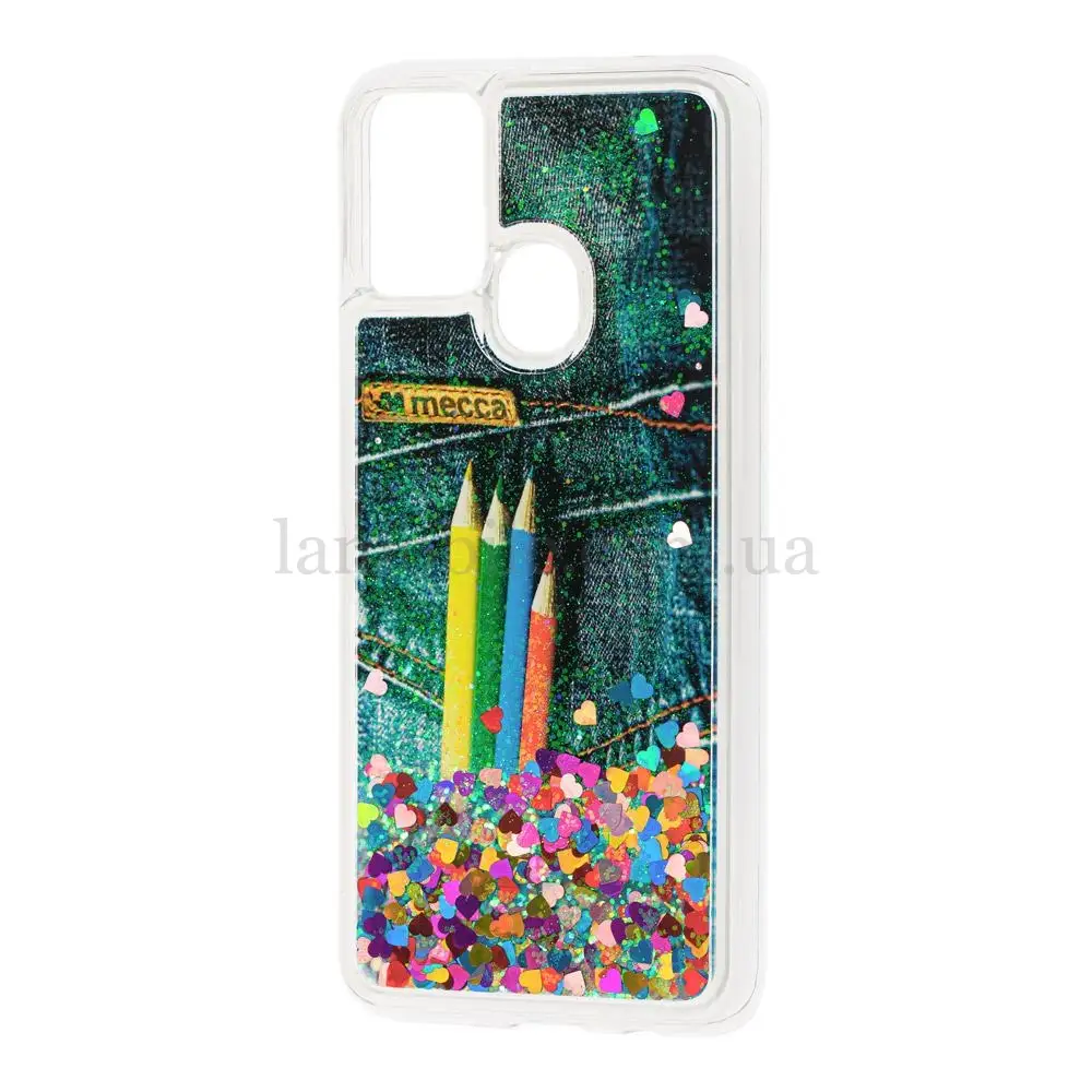 Чехол для Samsung Galaxy M31 (M315) Блестки вода new pencils