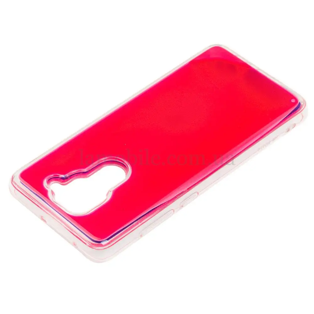 Чехол для Xiaomi Redmi Note 9 "Neon песок" фиолетово-розовый