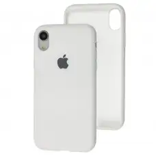 Чехол для iPhone Xr Silicone Full белый
