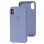 Чохол для iPhone X / Xs Silicone Full сірий / lavender gray