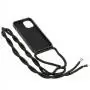 Чохол для iPhone 12 / 12 Pro Wave Lanyard without logo чорний