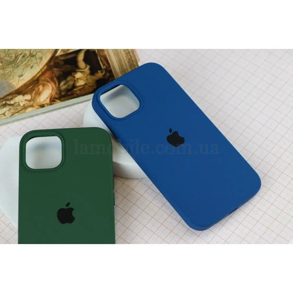 Чехол для iPhone 14 Plus Silicone Full neon green