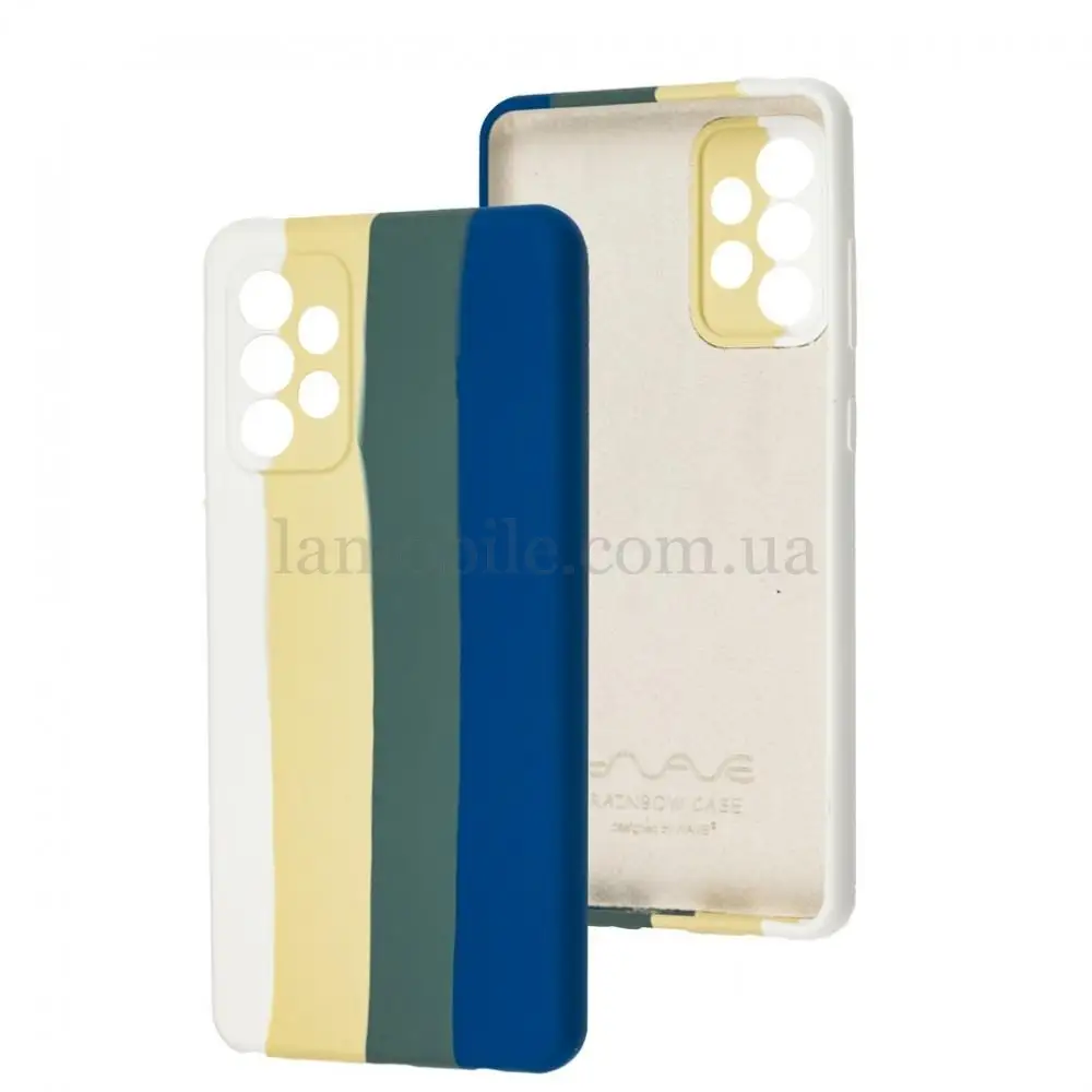Чехол для Samsung Galaxy A72 Wave Rainbow green