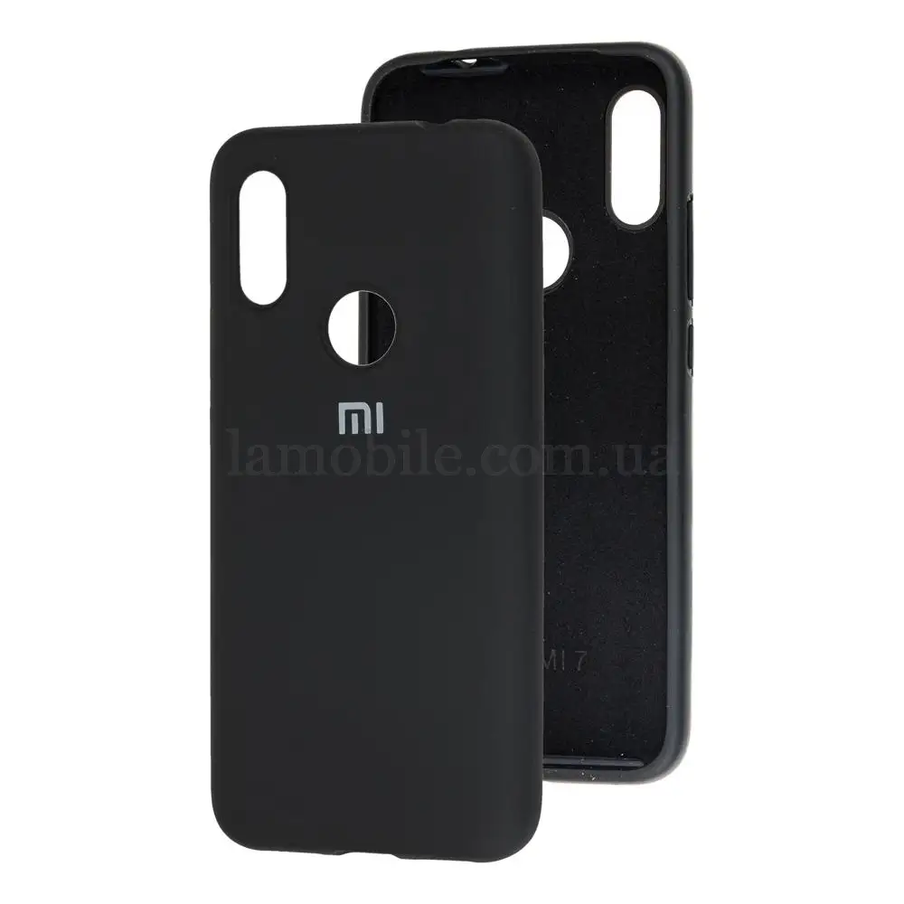 Чехол для Xiaomi Redmi 7 Silicone Full черный