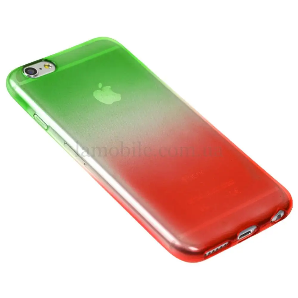 Чохол Tricolor для iPhone 6 фіолетово-червоний