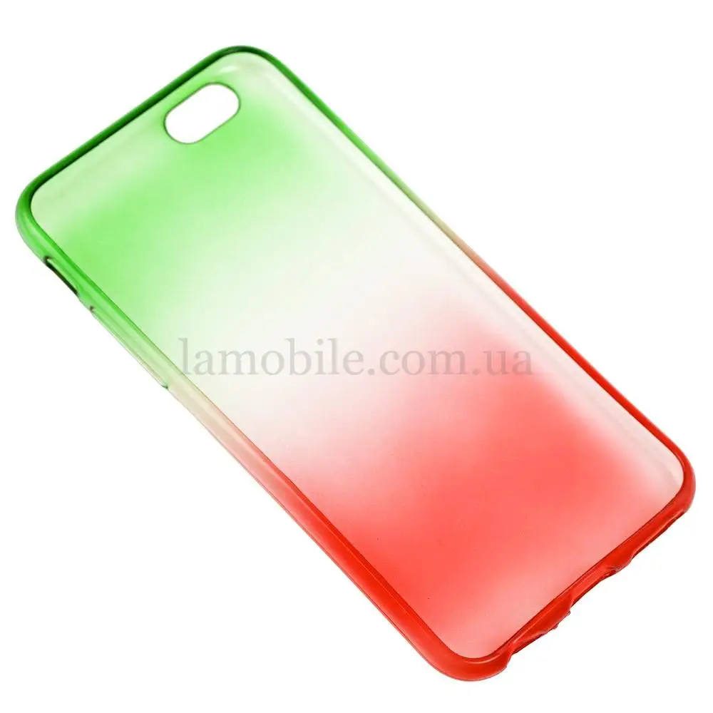 Чохол Tricolor для iPhone 6 фіолетово-червоний