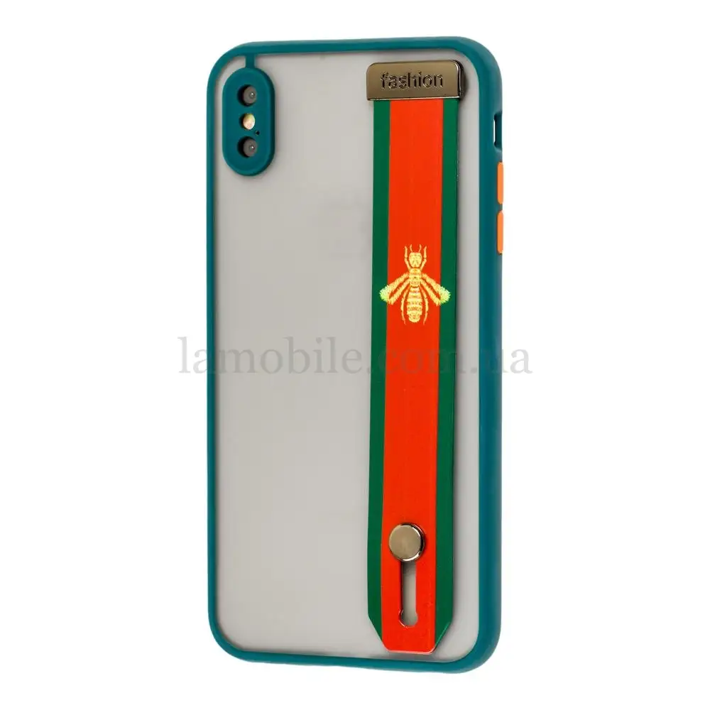 Чехол для iPhone Xs Max WristBand G V зеленый