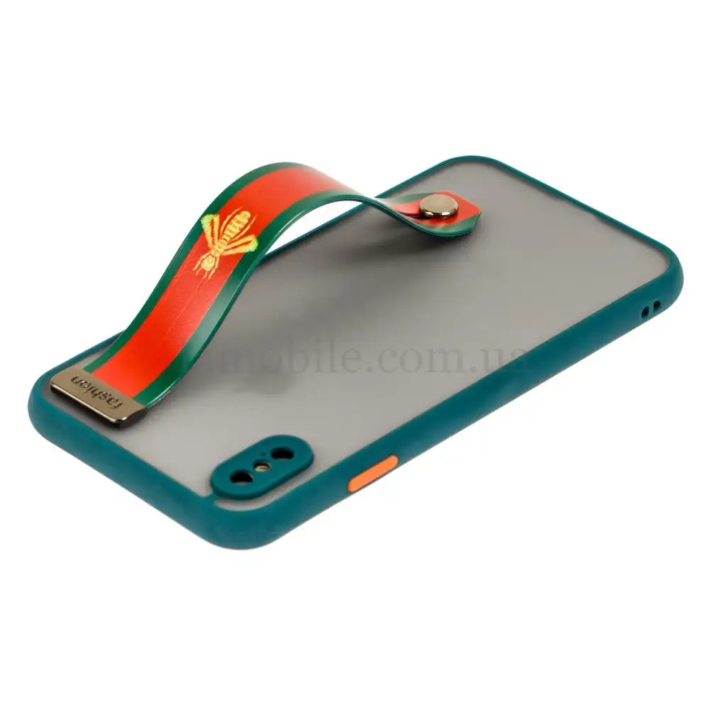 Чехол для iPhone Xs Max WristBand G V зеленый