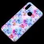 Чехол для Huawei P Smart 2019 Flowers Confetti "синие цветы"