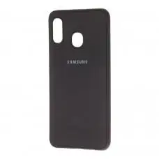 Чохол Samsung Galaxy A20 / A30 Logo чорний