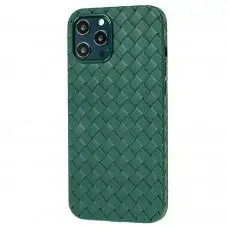 Чехол для iPhone 12 Pro Max Weaving case зеленый