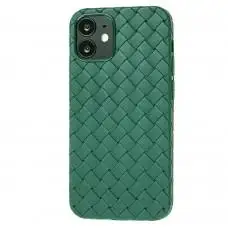 Чохол для iPhone 12 mini Weaving case зелений