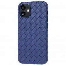 Чехол для iPhone 12 mini Weaving case синий