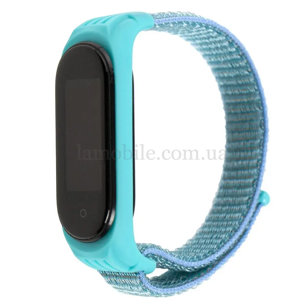 Ремешок для Xiaomi Mi Band 5 Nylon blue light