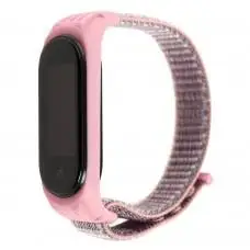 Ремешок для Xiaomi Mi Band 5 Nylon pink / blue  