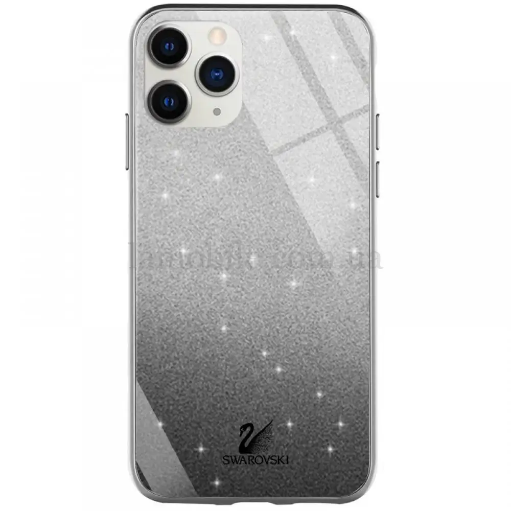 Чехол для iPhone 11 Pro Swaro glass серебристо-черный