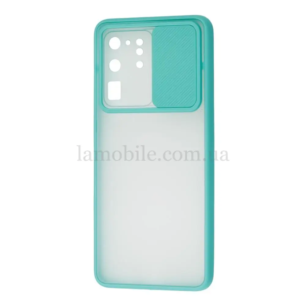 Чехол для Samsung Galaxy S20 Ultra (G988) LikGus Camshield camera protect бирюзовый