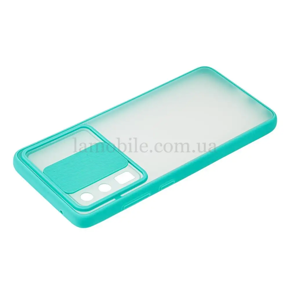 Чехол для Samsung Galaxy S20 Ultra (G988) LikGus Camshield camera protect бирюзовый