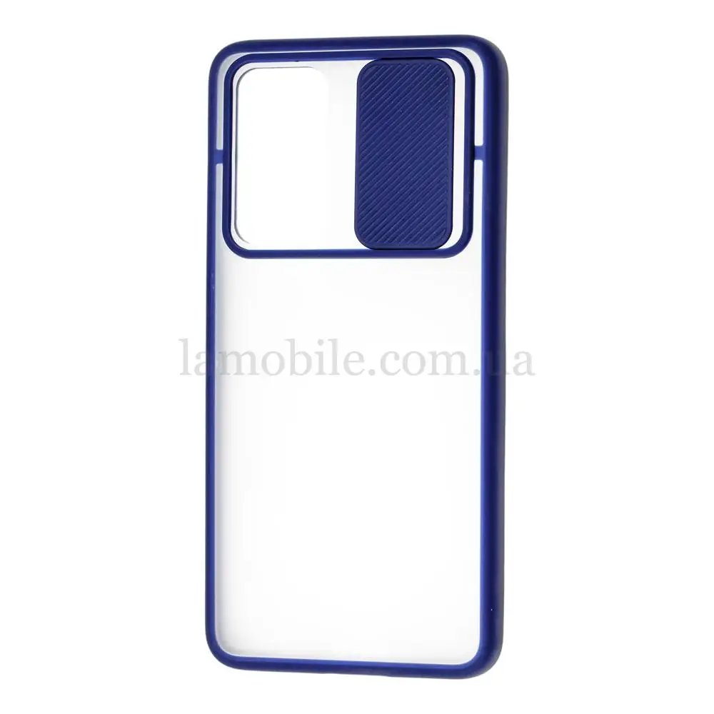 Чохол для Huawei P40 LikGus Camshield camera protect синій