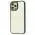 Чохол для iPhone 12 Pro Max Metal Buttons темно-зелений