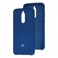Чехол для Xiaomi Redmi 8 Silky Soft Touch "синий"