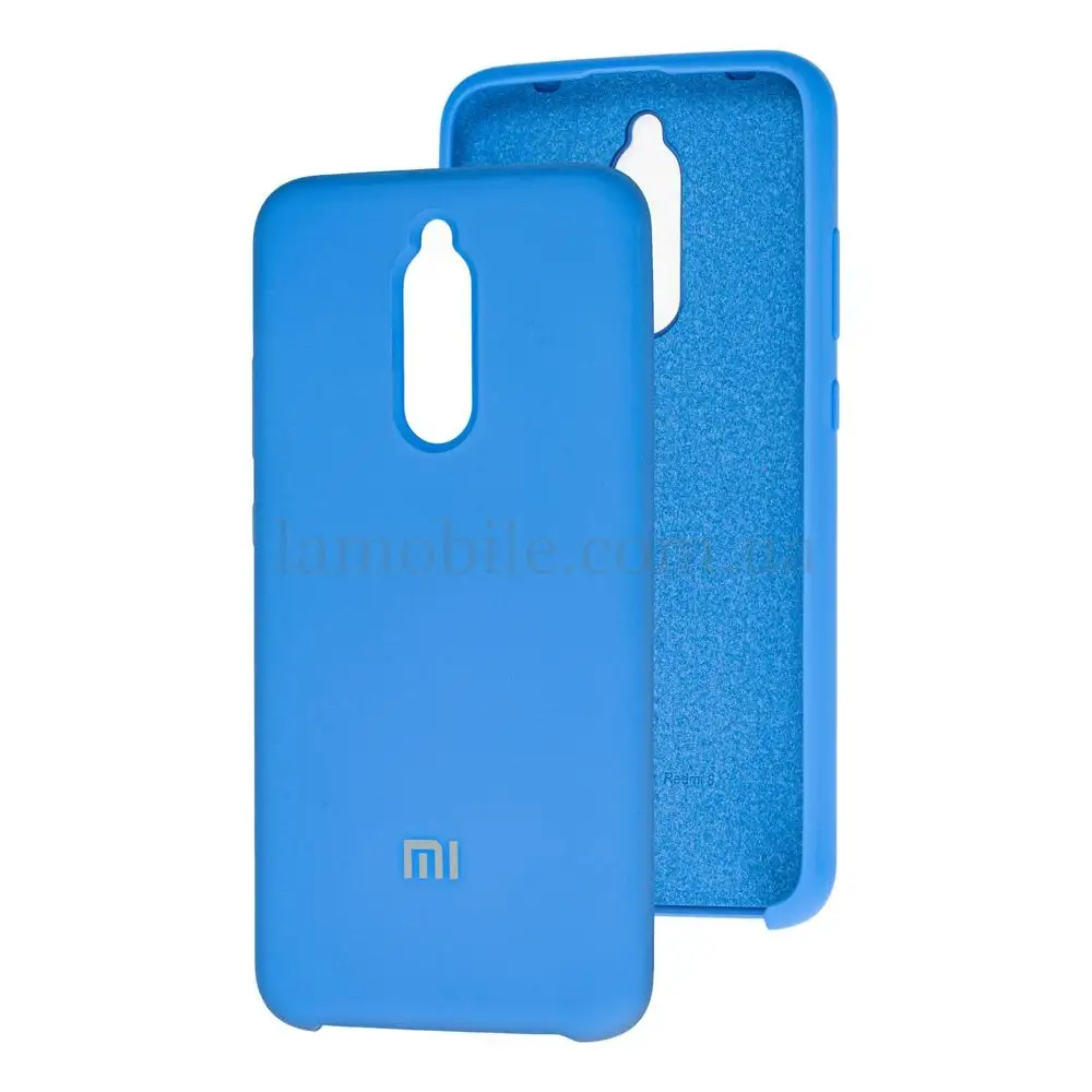 Чохол для Xiaomi Redmi 8 Silky Soft Touch "світло-синій"