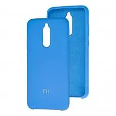 Чехол для Xiaomi Redmi 8 Silky Soft Touch "светло-синий"