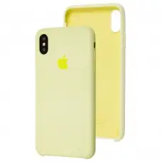 Чехол silicone для iPhone Xs Max case mellow yellow 