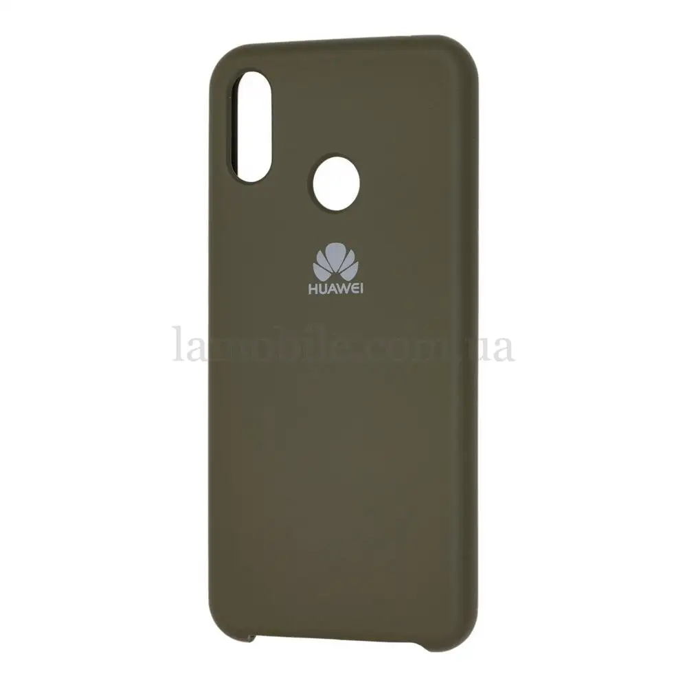 Чехол для Huawei P Smart Plus Silky Soft Touch "оливковый"